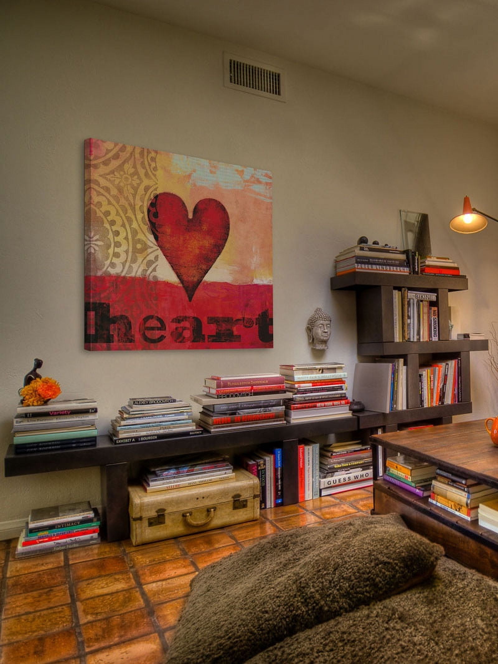 Marmont Hill "Game Play Heart" Painting Print on Canvas