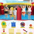 thumbnail image 7 of Veeboto Bounce House with 550W Blower, Indoor & Outdoor Jumping House with Big Slide, Jumping Area, Ball Basket, Ball Net, Target, Boxing Ring, Bounce Castle for Big Kids, 7 of 7