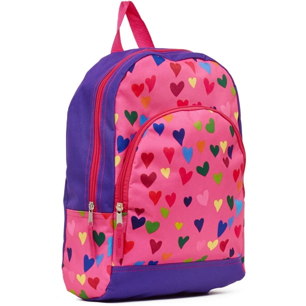 Fashion Acces Bazaar Backpack Rainbow Hearts - Walmart.com