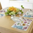 thumbnail image 4 of Ambesonne Heels and Dresses Place Mats Set of 4, Girlish Items, Standard Size, Multicolor, 4 of 6