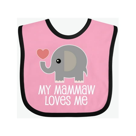 

Inktastic My Mammaw Loves Me Grandchild Gift Gift Baby Boy or Baby Girl Bib