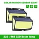 thumbnail image 2 of Lámpara LED solar impermeable para decoración de exteriores, farola de jardín con Sensor de cuerpo humano, 3 modos de alimentación, luces de pared, 222/468 LED, 2 of 4