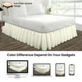 thumbnail image 4 of HNB Store Ruffled Bed Skirt Easy Fit 14" inch Drop | Microfiber Made | Twin XL Size Bedskirt | Ivory, 4 of 7