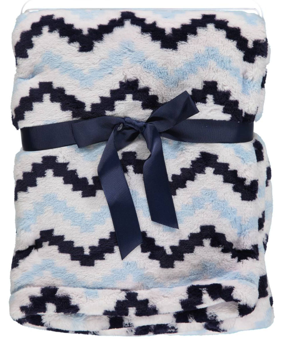 Hudson Baby Baby Super Plush Blanket, Chevron