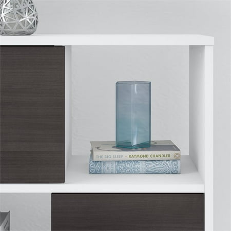 cube engineered jamestown organizer storm gray wood