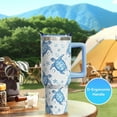 thumbnail image 5 of 40 oz Tumbler with Handle and Straw Sea Turtles Tumbler Sea Turtle Gifts for Women Turtles Cup Insulated Stainless Steel Tumbler Turtle Travel Coffee Mug, 5 of 6