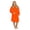 Coral, variant on Terry Cotton Hooded Unisex Teenagers and Petites Bathrobe - Red, Xlarge