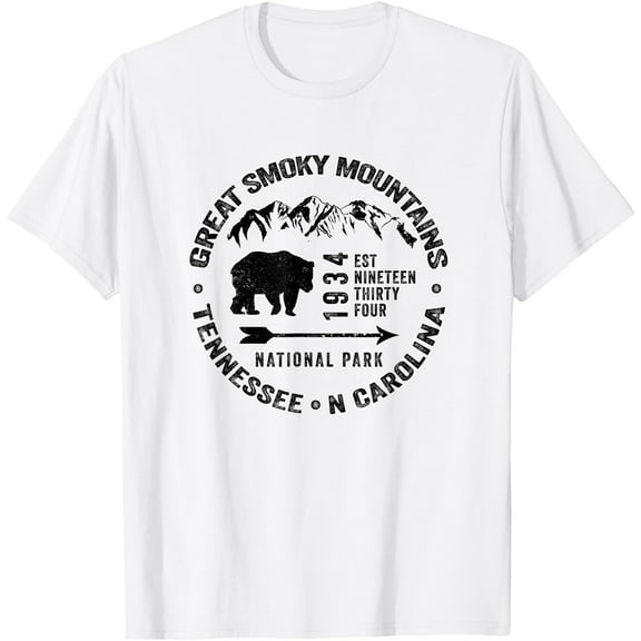 Great Smoky Mountains National Park USA Black Bears Hiking Unisex T-Shirt for Men Women Kids Toddler