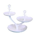 thumbnail image 2 of Storage Organization Plastics Fruit Platter Fruit Plates Living Room Coffee Table Household Transparent Candy Dessert Rack Party Wedding Front Desktop Placed Snack Dessert Tray Tiers Dessert Stand, 2 of 6