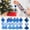Blue, variant on Vivcore Christmas Ornaments 6Pcs Black Christmas Tree Ornaments with Snowflake Sparkling Hanging Decor for Holiday Party Home Decor