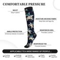 thumbnail image 2 of Pofeuu Cartoon Sharks Print Compression Socks for Women & Men Circulation - Best Support for Nurses,Running,Athletic,Sports, 2 of 7