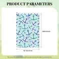 thumbnail image 2 of Golf Towels for Golf Bags For Men Women - purple blue anchor green 24x16in Absorbent Quick Drying Golf Towel for Cleaning Golf Ball Club Golf Bag Accessories with Carabiner, 2 of 8