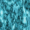 thumbnail image 1 of Ahgly Company Machine Washable Indoor Square Transitional Dark Cyan Green Area Rugs, 6' Square, 1 of 7