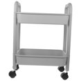 thumbnail image 5 of MLINS Utility Storage Cart Dual-Tier Rolling Cart Heavy Duty Storage Basket Portable Trolley with Wheels, 5 of 8