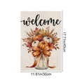 thumbnail image 3 of Fall Cross Pumpkin Garden Flag for Outside 12x18 Inch | Weather Resistant, Double-Sided Small Yard Flag, Features Pumpkins Religious Cross for Outdoor Seasonal Fall Decor (B), 3 of 6
