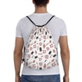 thumbnail image 2 of Kdxio Fashion Print Drawstring Backpack Bag,Waterproof Draw String Back Sack, Gym Drawstring Bags Swim Bag For Unisex, 2 of 9