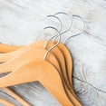 thumbnail image 4 of OUNONA Clear Hanger Tip Protectors, PVC Material, Slip-Prevention, Clothes Protection, 20Pcs, 4 of 8