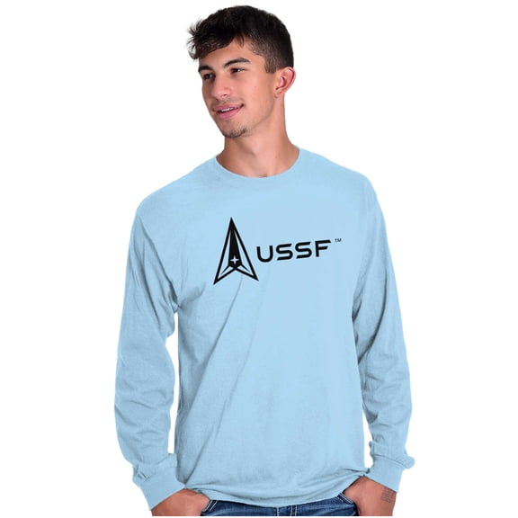 USSF Classic US Space Force Logo Long Sleeve TShirt Men Women Brisco Brands S