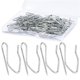 thumbnail image 1 of Ganchos de Metal para Cortinas, 58 Piezas, Ganchos para Cortinas, Ganchos de Acero Inoxidable de 1,2 Pulgadas para Cortina de Ventana, Cortina de Ducha, Cortina de Puerta, Plata, 1 of 6