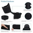 thumbnail image 4 of Manunclaims Plantar Fasciitis Night Splint [Lightweight & Breathable], Adjustable Foot Drop Brace, Heel, Ankle & Achilles Tendonitis Relief, Arch Pain Support, Fits Most Feet Types, Black, 4 of 8