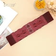 thumbnail image 4 of Women Elastic Wide Dress Belt 50S Stretchy Vintage Waist Cinch Belt, 4 of 8