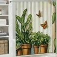 thumbnail image 6 of SHERONV Butterfly Home Bathtubs Bathroom Curtain 100% Polyester with Hooks 36"x72, 6 of 7