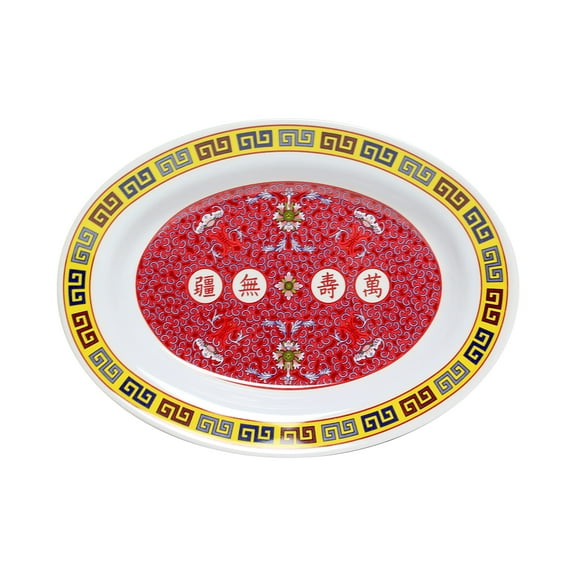Excellante Longevity Melamine Dinnerware Collection 7 oz, 9" x 6 3/4" Deep Platter, Comes in Dozen