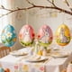thumbnail image 3 of Decoraciones de Pascua para el Hogar 12Pcs Lindo Conejo de Pascua Huevo de Pascua Colgando Ornamento 2D Plato Ornamento Llavero Colgante Pequeño para Coche Retrovisor Espejo O Mochila, 3 of 6