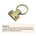 thumbnail image 4 of Unique Bargains 8Pcs 22mm/ 0.87' Key Fob Hardware with Keychain Ring Purse Bag Hardware, Bronze Tone, 4 of 5