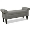 thumbnail image 1 of Jennifer Taylor Banc d'Accent d'Entrée Kathy Roll Arm Gris, 1 of 15