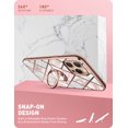 thumbnail image 4 of i-Blason Cosmo Snap Designed for iPhone 12 Pro Max Case 6.7 Inch (2020 Release), Slim with Built-in 360° Rotatable Ring Holder Kickstand Supports Car Mount (Marble), 4 of 7