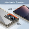 thumbnail image 4 of Case for Xiaomi Mi 12 Phone Case Slim Dropproof [Defend from Drop/Scratch/Slip/Fingerprint] Clear Acrylic Hard Back Soft TPU Bumper Hybrid Phone Cover for Xiaomi Mi 12-Crystal Black, 4 of 8