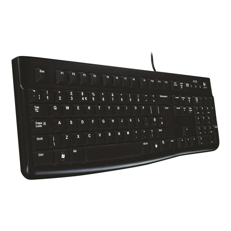 skat mistet hjerte ramme Logitech K120 USB Keyboard - Walmart.com
