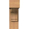 thumbnail image 2 of Ekena Millwork 7 1/2"W x 22"D x 22"H Merced Block Smooth Bracket w/ Offset Brace, Western Red Cedar, 2 of 25