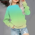thumbnail image 2 of Ashirexll Girls Sweatshirt, Kids Sweatshirts, Kids Girls Fashion Gradient Long Sleeve Crew Neck Sweatshirt Pullover Top, 2 of 7