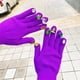 thumbnail image 3 of Guantes de Invierno Tejidos, Adornos de Cristal de Colores Variados, Mitones de Ganchillo de Dedo Completo con Buena Elasticidad para Niñas, Niños, Mujeres, 3 of 7