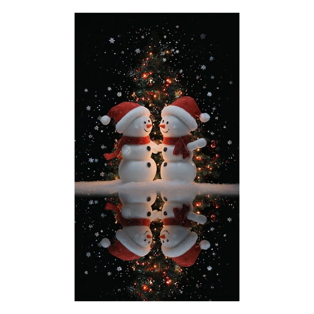 Letrero decorativo para puerta con vaca y muñeco de nieve Tapiz decorativo Cortina para puerta de fiesta Tapiz Letrero para puerta Fiesta