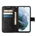thumbnail image 3 of Dteck For Samsung Galaxy S21 FE Flip Wallet Stand Case,360 Protection Shockproof Luxury Diamond Embossed Butterfly PU Leather+Hand Strap Cover.For Samsung Galaxy S21 FE,Black, 3 of 7