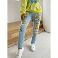 thumbnail image 4 of Lovelywholesale Raw Edge Ripped Jeans (No Stretch), 4 of 4