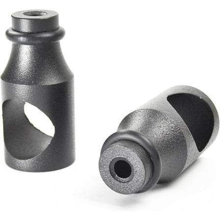 DIYHD Rolling Ladder with Stops, Black Metal, 2 Inches