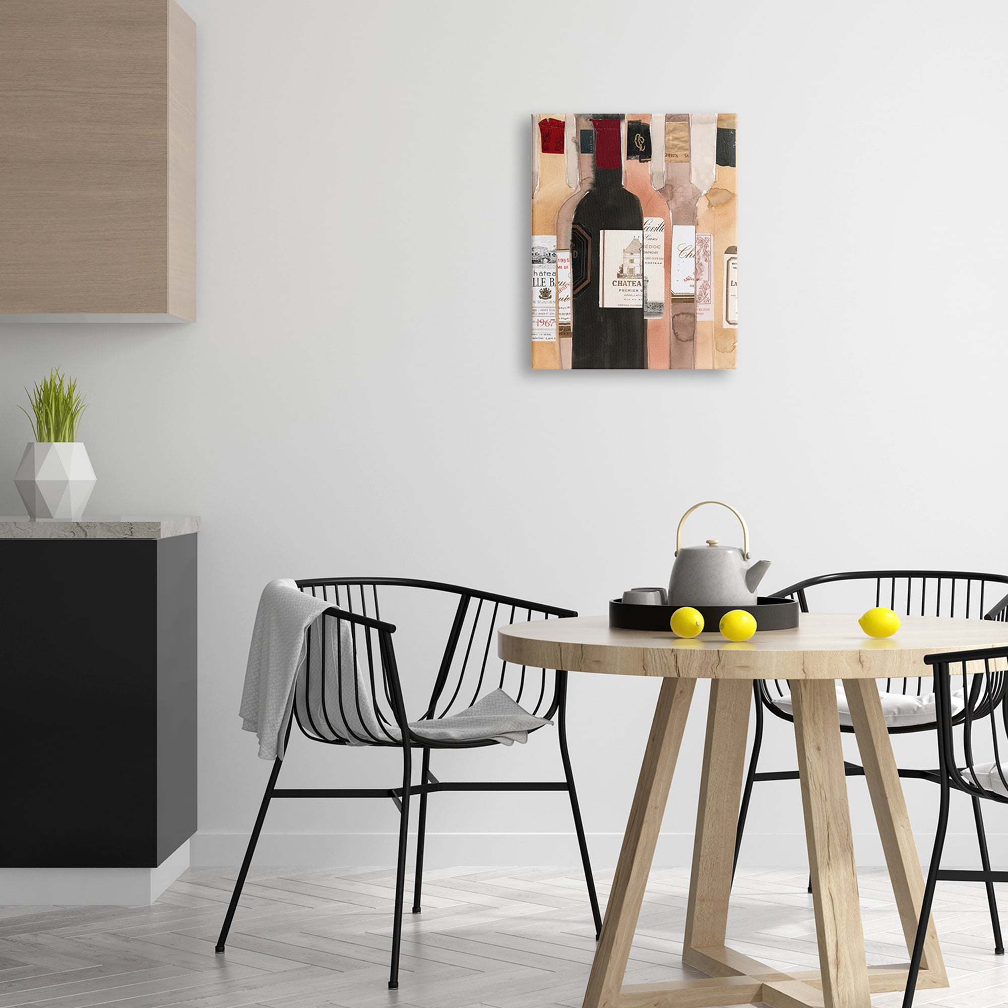 Stupell Industries Classic Wine Champagne Bottles Vintage Theme, 16 x 20, Design by Samuel Dixon