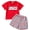 B# USA Flag Red, variant on WIBACKER Toddler Baby Boy 4th of July Clothes 3M-3Y Summer Boys Outfit American Flag Short Sleeve T-Shirt Tops   Shorts Set