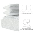 thumbnail image 5 of Noble Linens 3 Piece Light Gray Floral Stitch Quilt Set, King / CalKing, 5 of 7
