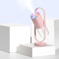 thumbnail image 3 of Mini humidificador de coche con rotación de 360 ​​grados, luz LED colorida, refrescante de aire alimentado por USB, 200 ml para habitación de bebé Rosado Sunnimix humidificador de aire, 3 of 8
