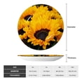 thumbnail image 2 of Daiia Flower Bush Sunflower Printed Pattern Ceramic Plate Dinner Plates Bone China Decorative Plates with Display Stand Art Ceramic Ornaments for Wall Hanging Decoration-6in, 2 of 6