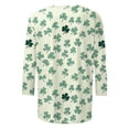 thumbnail image 6 of Zedker Plus Size St Patricks Day Shirt for Women 2026 Casual 3/4 Sleeve Irish Shirts Funny Saint Patrick's Tunic Tops, 6 of 7