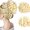 613, variant on Meetitsneeds Bun Extension Clips, Natural Messy Bun Hair Claws, Voluminous Synthetic Hair Pieces with Adjustable Clip and No-Slip Grip for Women