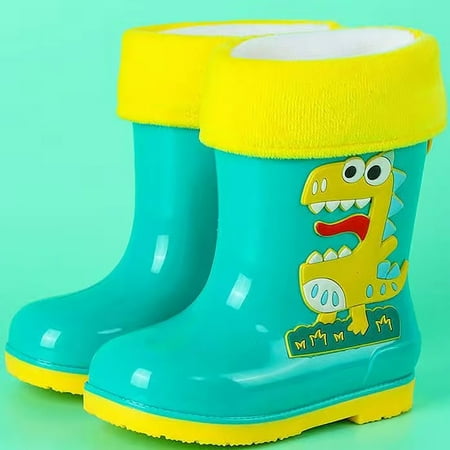 

JIKNTTR Little Toddler Rain Boots For Boys & Girls Kids Rain Boots Ankle Short Rainboot Slip On Garden Boot Rubber Shoes Cowgirl Boots Streetwear