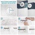 thumbnail image 3 of No Hook Shower Curtain with Built-in Rings - Funny Elephants Blow Bubbles Washable Waterproof Fabric Bathroom Curtains for Hotel,Rentals, 72 X 78 Inch Long , Gray White, 3 of 9