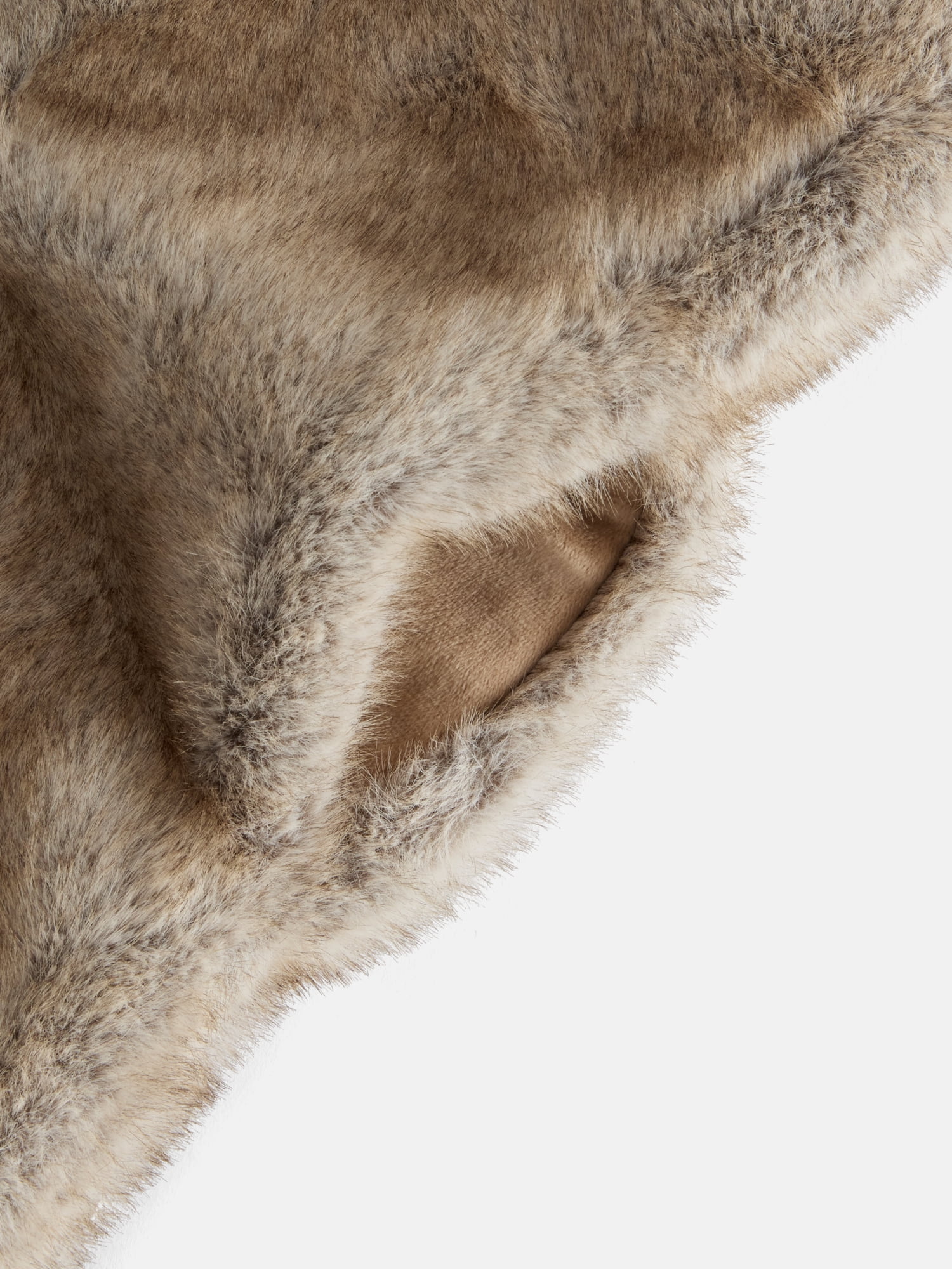 Scoop Women's Faux Fur Scarf, Gray